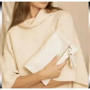 NEW Rachel Miriam Eve Pouch Clutch Bag in White / Cream Curateur Box of Style